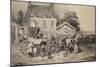 Mail Coach Rest Stop, France, 19th Century-null-Mounted Giclee Print