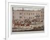 Mail Coaches in Front of the Peacock Inn on Islington High Street, London, 1823-Thomas Sutherland-Framed Giclee Print