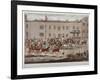 Mail Coaches in Front of the Peacock Inn on Islington High Street, London, 1823-Thomas Sutherland-Framed Giclee Print