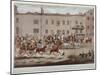 Mail Coaches in Front of the Peacock Inn on Islington High Street, London, 1823-Thomas Sutherland-Mounted Giclee Print