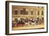 Mail Coaches Outside the Angel, Islington-James Pollard-Framed Giclee Print