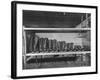 Mail Order Co. LL Bean's Famous Maine Hunting Shoes Lined Up by Size from 6 1/2 to 18 In-George Strock-Framed Photographic Print