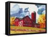 Mail Pouch Barn-Kestrel Michaud-Framed Stretched Canvas