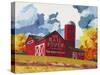 Mail Pouch Barn-Kestrel Michaud-Stretched Canvas