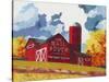 Mail Pouch Barn-Kestrel Michaud-Stretched Canvas