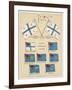 Mail Ship Flags and Others-null-Framed Art Print