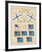 Mail Ship Flags and Others-null-Framed Art Print