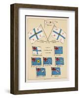 Mail Ship Flags and Others-null-Framed Art Print