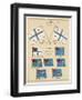 Mail Ship Flags and Others-null-Framed Art Print