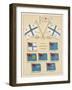 Mail Ship Flags and Others-null-Framed Art Print