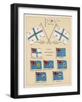 Mail Ship Flags and Others-null-Framed Art Print