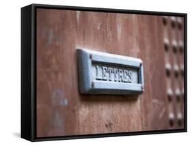 Mail Slot in a Door in the Medina in Fez, Morocco-David H. Wells-Framed Stretched Canvas