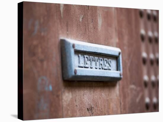 Mail Slot in a Door in the Medina in Fez, Morocco-David H. Wells-Stretched Canvas