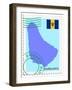 Mail To-From Barbados-Perysty-Framed Art Print