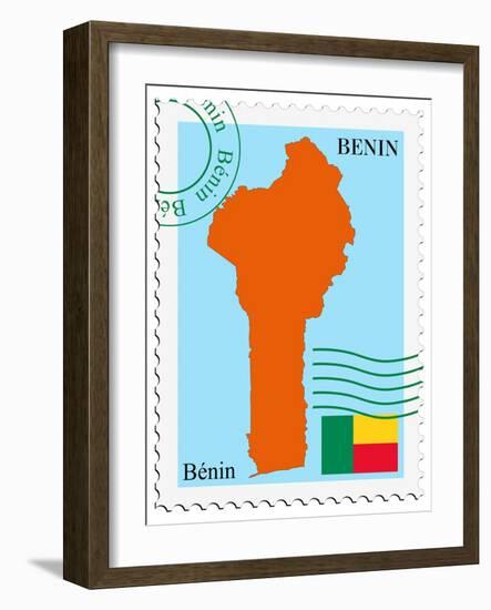 Mail To-From Benin-Perysty-Framed Art Print