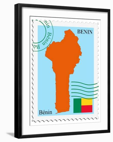 Mail To-From Benin-Perysty-Framed Art Print