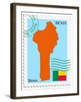 Mail To-From Benin-Perysty-Framed Art Print