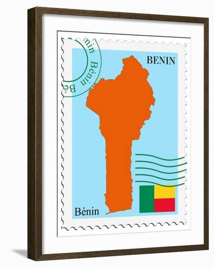 Mail To-From Benin-Perysty-Framed Art Print