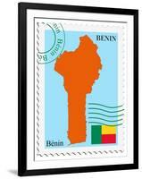 Mail To-From Benin-Perysty-Framed Art Print