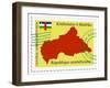 Mail To-From Central African Republic-Perysty-Framed Art Print