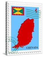 Mail To-From Grenada-Perysty-Stretched Canvas