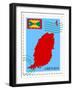 Mail To-From Grenada-Perysty-Framed Art Print