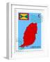 Mail To-From Grenada-Perysty-Framed Art Print