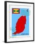 Mail To-From Grenada-Perysty-Framed Art Print