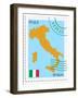 Mail To-From Italy-Perysty-Framed Art Print