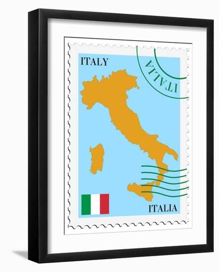 Mail To-From Italy-Perysty-Framed Art Print