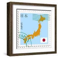 Mail To-From Japan-Perysty-Framed Art Print