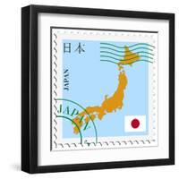 Mail To-From Japan-Perysty-Framed Art Print