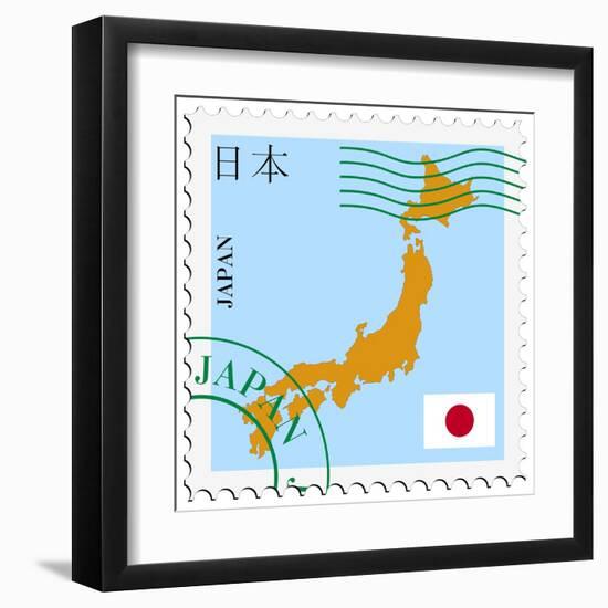 Mail To-From Japan-Perysty-Framed Art Print