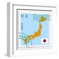 Mail To-From Japan-Perysty-Framed Art Print