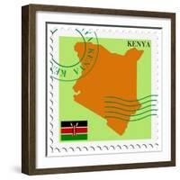 Mail To-From Kenya-Perysty-Framed Premium Giclee Print