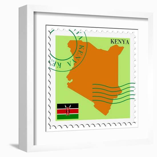 Mail To-From Kenya-Perysty-Framed Art Print