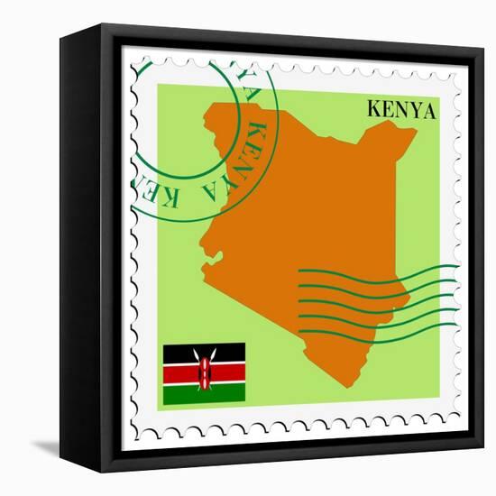 Mail To-From Kenya-Perysty-Framed Stretched Canvas