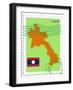 Mail To-From Laos-Perysty-Framed Art Print