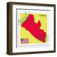 Mail To-From Liberia-Perysty-Framed Art Print