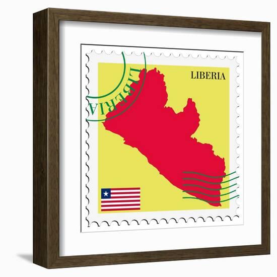 Mail To-From Liberia-Perysty-Framed Art Print