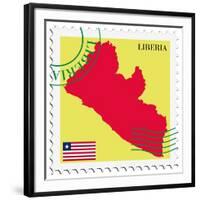 Mail To-From Liberia-Perysty-Framed Art Print