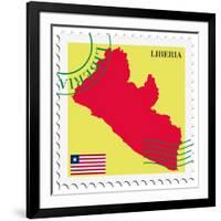 Mail To-From Liberia-Perysty-Framed Art Print