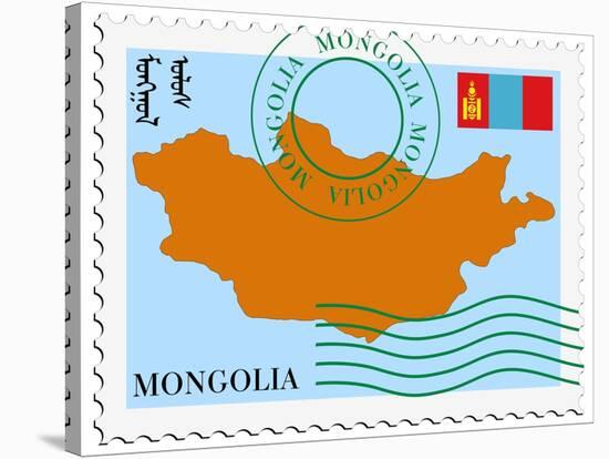 Mail To/From Mongolia-Perysty-Stretched Canvas