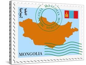 Mail To/From Mongolia-Perysty-Stretched Canvas