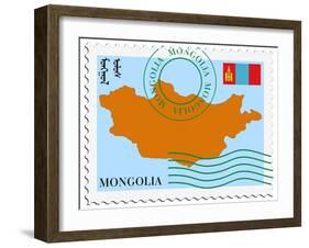 Mail To/From Mongolia-Perysty-Framed Art Print