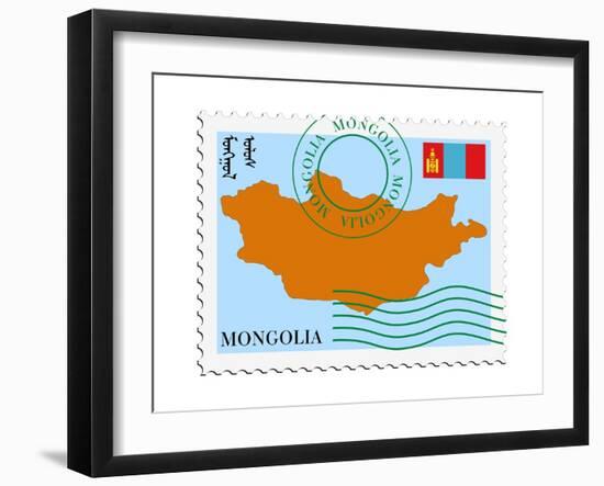 Mail To/From Mongolia-Perysty-Framed Art Print