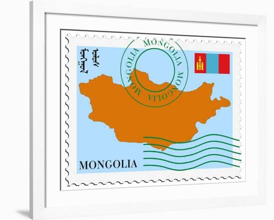 Mail To/From Mongolia-Perysty-Framed Art Print