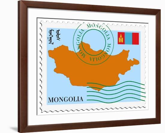 Mail To/From Mongolia-Perysty-Framed Art Print