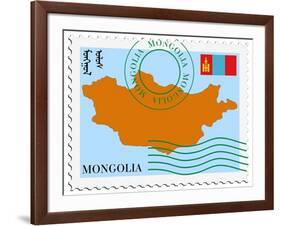 Mail To/From Mongolia-Perysty-Framed Art Print