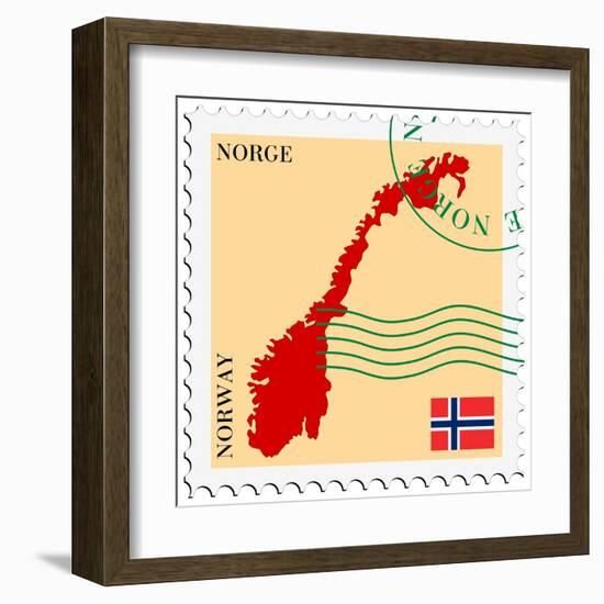 Mail To-From Norway-Perysty-Framed Art Print